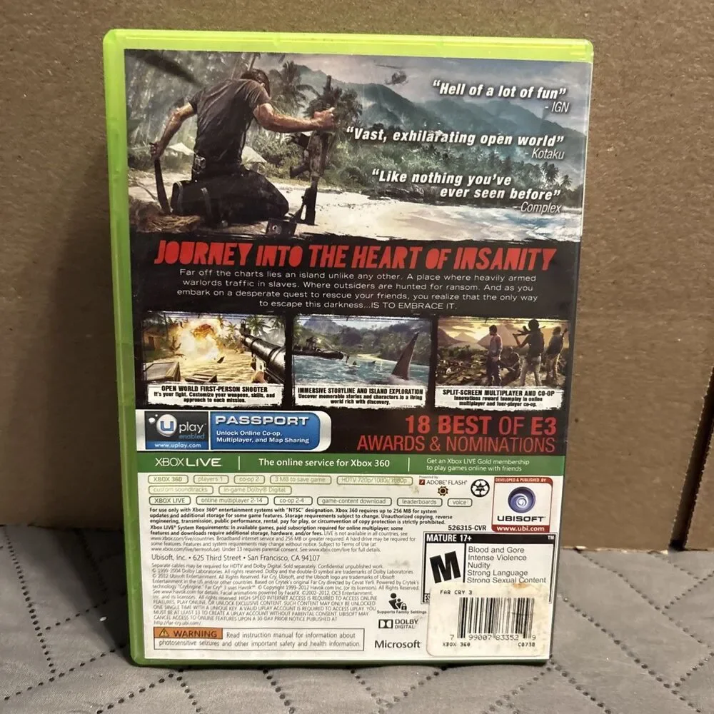 Far Cry 3 (Microsoft Xbox 360, 2012)